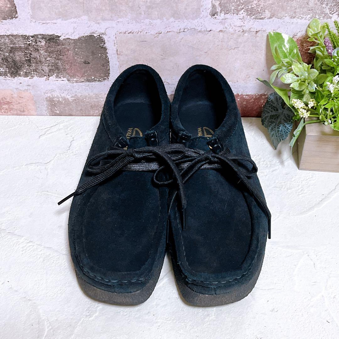 極美品【Clarks クラークス】ワラビー スエード 黒 チロリアンシューズ
