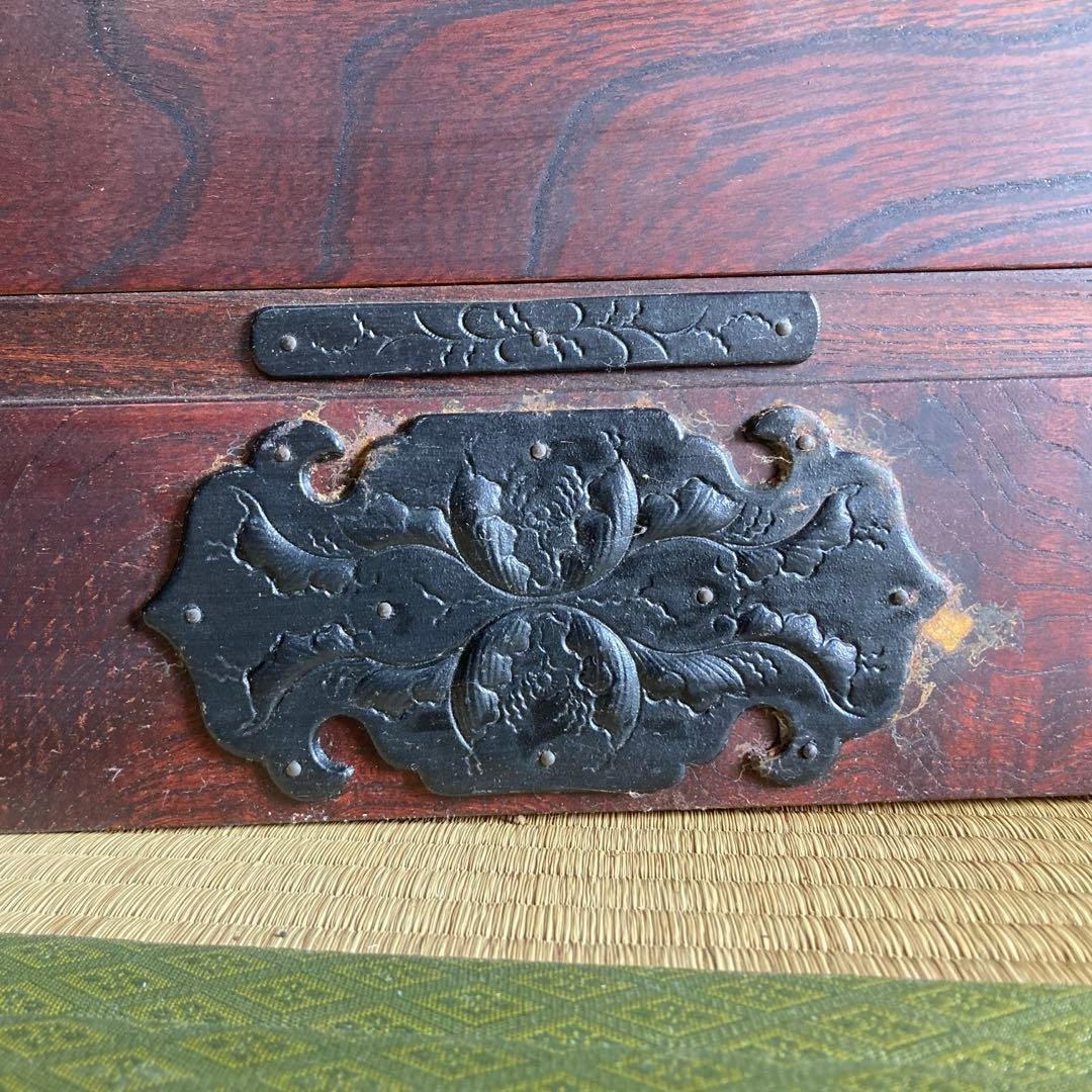 民芸調中古家具　岩谷堂タンス　三、五尺　上四ッ抽　整理箪笥