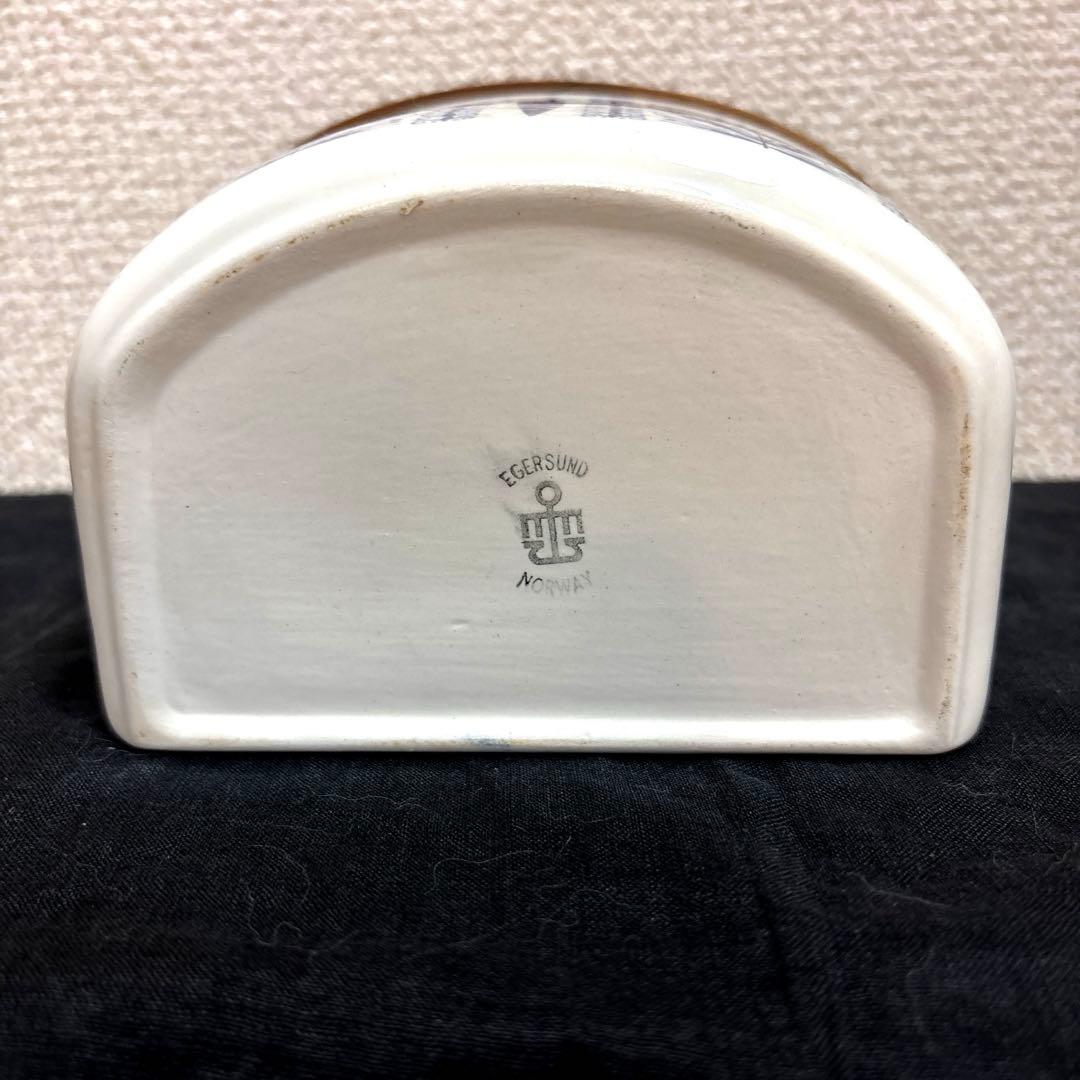 北欧ヴィンテージ ノルウェー エーゲルスン 壁掛け塩入れ 木製蓋 1960年代