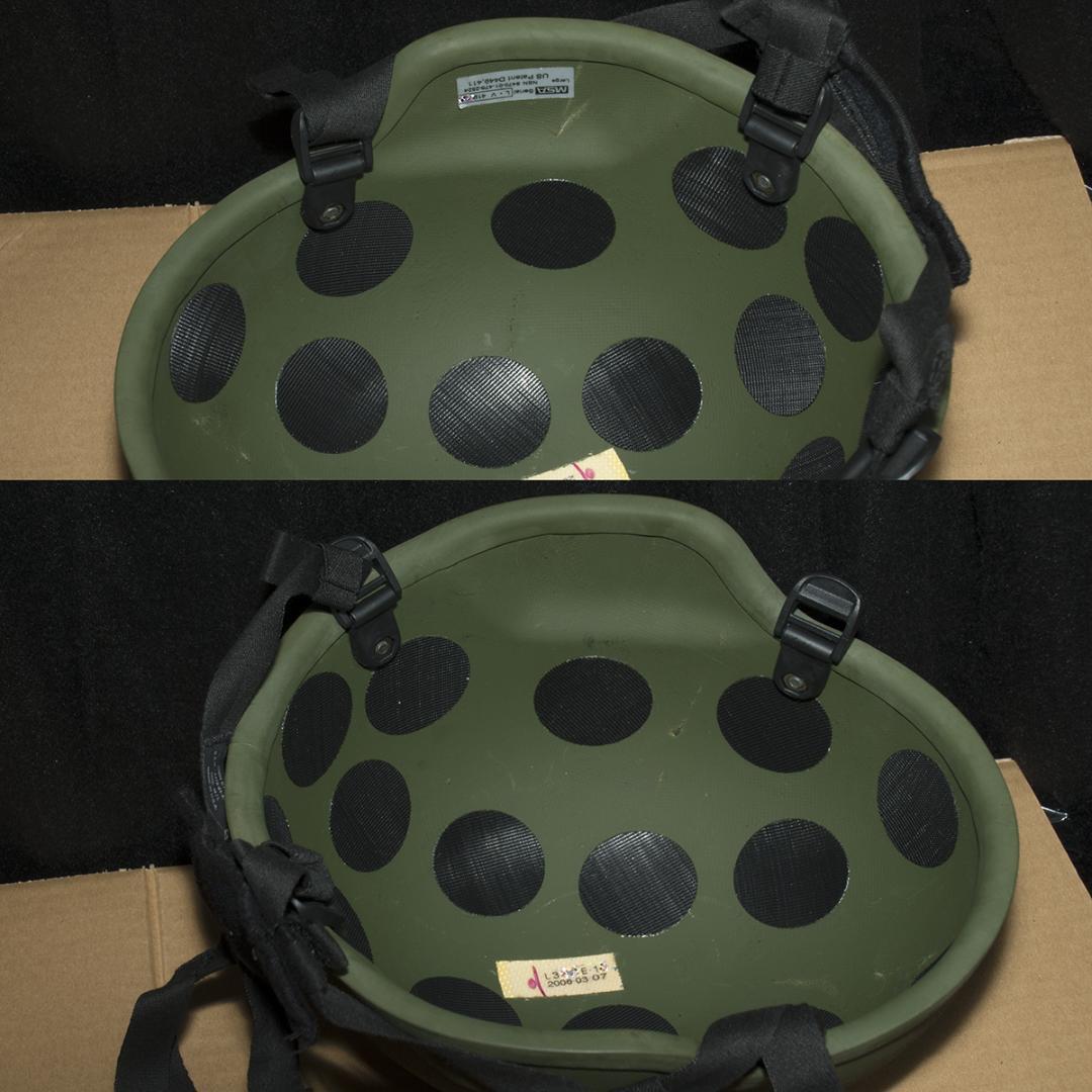 難有中古 米軍実物 MSA ACH　Lサイズ LARGE コンバット ヘルメット