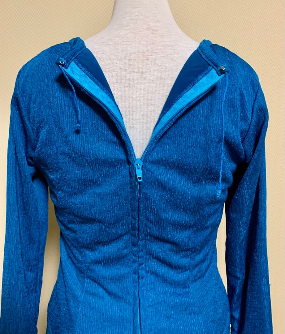 フラメンコ衣装ソニアジョーンズファルダ➕フリルブラウス上下　ターコイズ