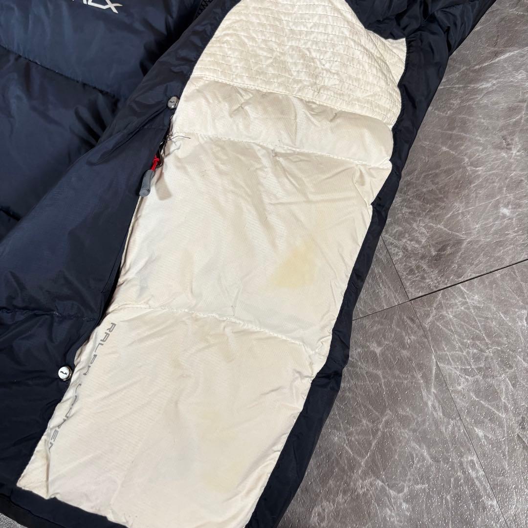 RLX/RALPH LAUREN/ダウンジャケット/S/ネイビー/ホワイト