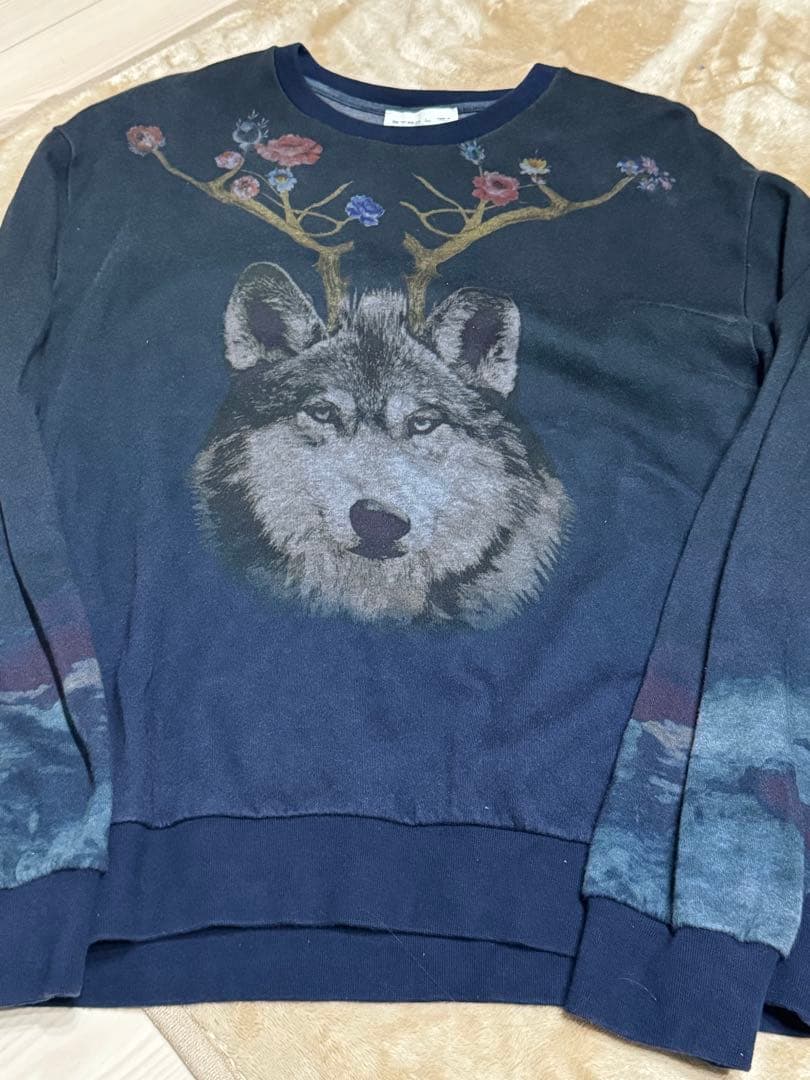 ETRO エトロ ウルフ×ベア 総柄スウェット
