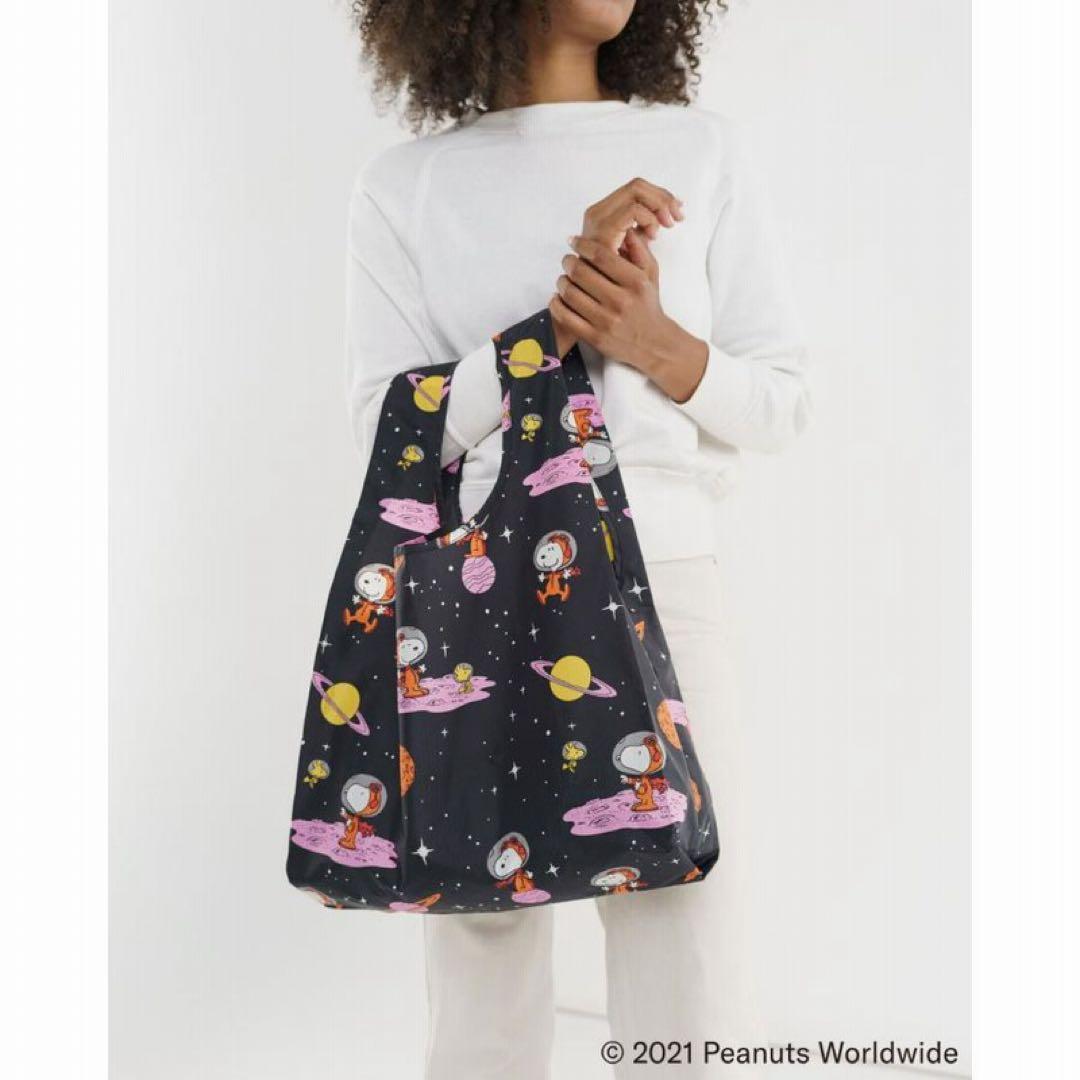 BAGGU エコバッグ　SNOOPY スペーススヌーピー　フラワースヌーピー
