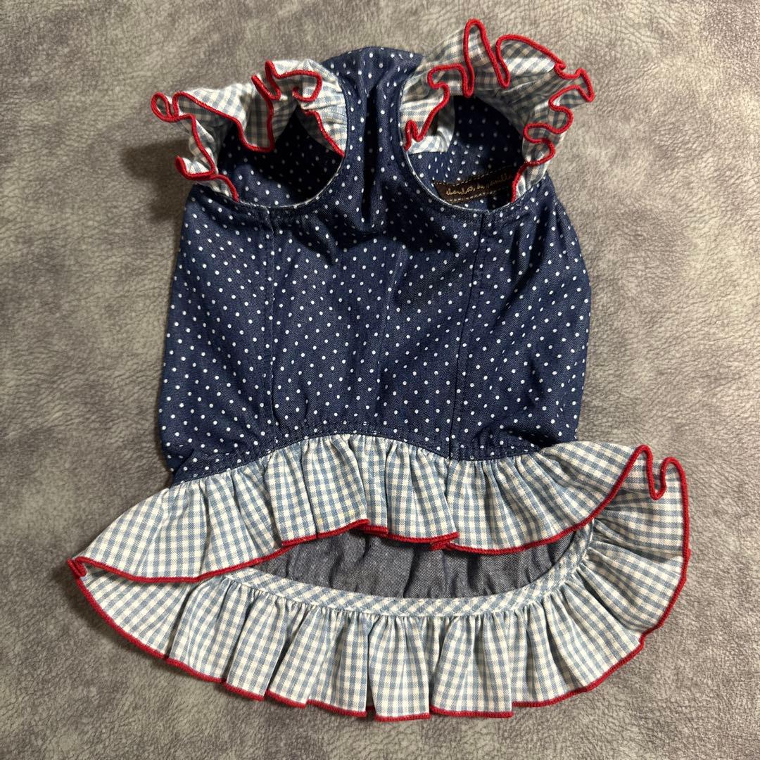 アトリエgg ドットデニムワンピース 19ハーフ