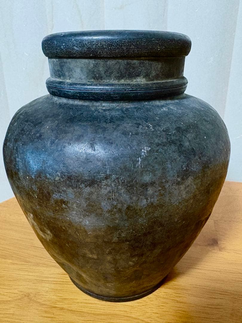 特大茶壺　煎茶道具　点銅款　茶心壺 重さ　1.7kg