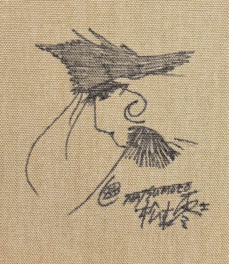 【F4号】手描き油彩　松本零士【銀河鉄道999】額縁　未使用額　サイン　メーテル