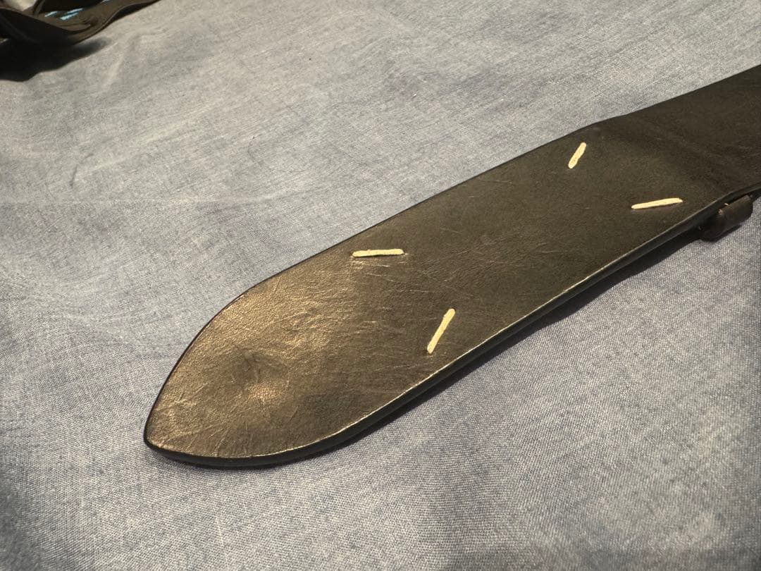 ※傷あり※ 高橋愛着用　メゾン マルジェラ　レザーベルト 4ステッチ