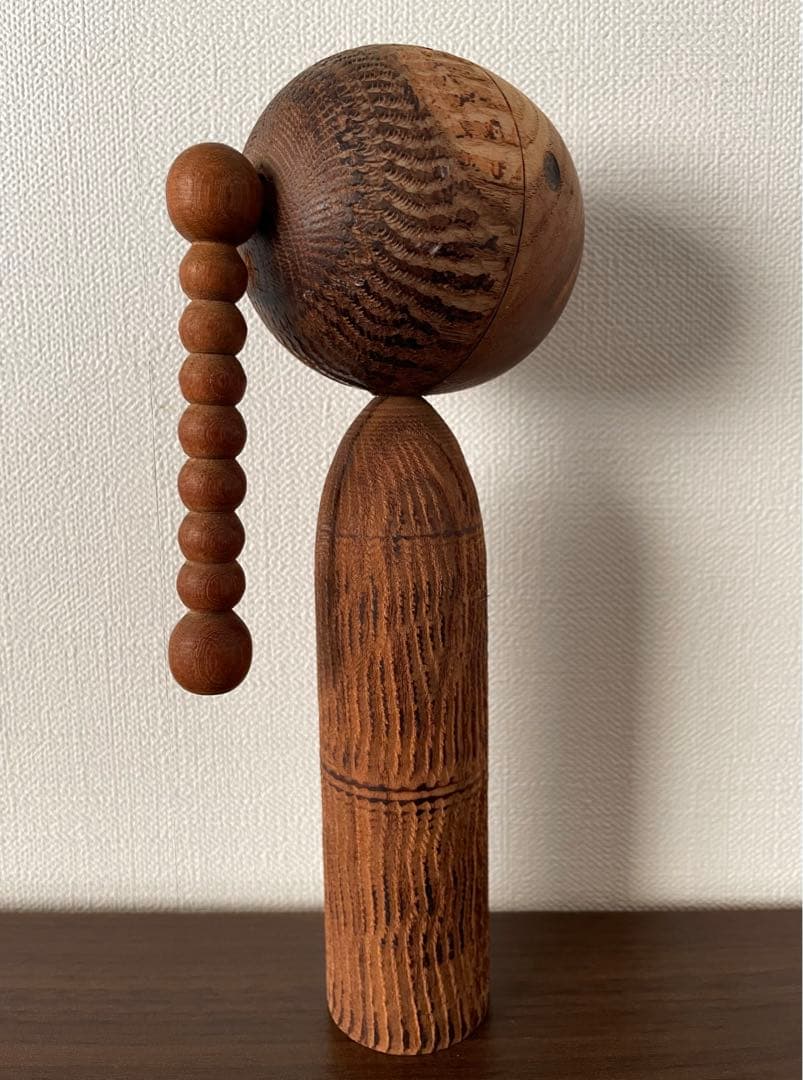 ペア 石原 日出男 Hideo 創作 こけし 可愛い レトロ kokeshi