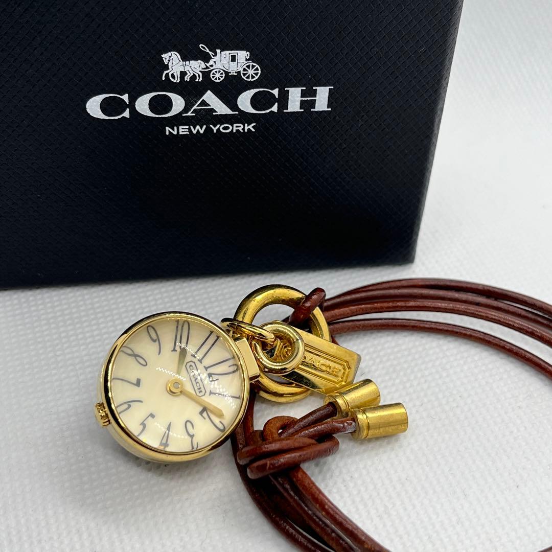 【新品電池/稼働】COACH レディース ペンダント 時計