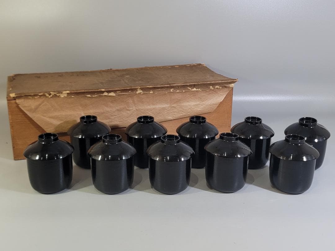 DT349 本漆 刷毛目 小吸物椀 十客 時代物 美品