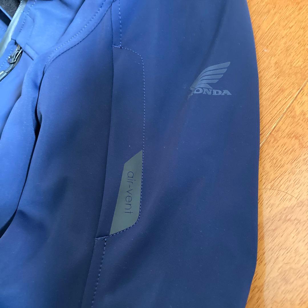 ホンダ　バイクスマートシェルパーカー明るめネイビー　M 防風