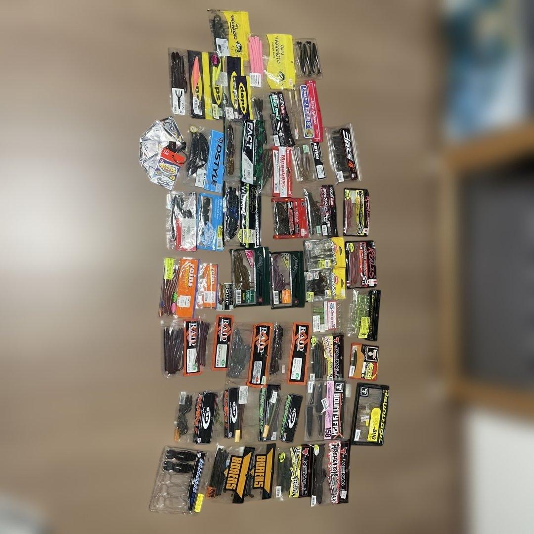 バス釣り ワーム 大量まとめ売り 未開封多め おまけ付き