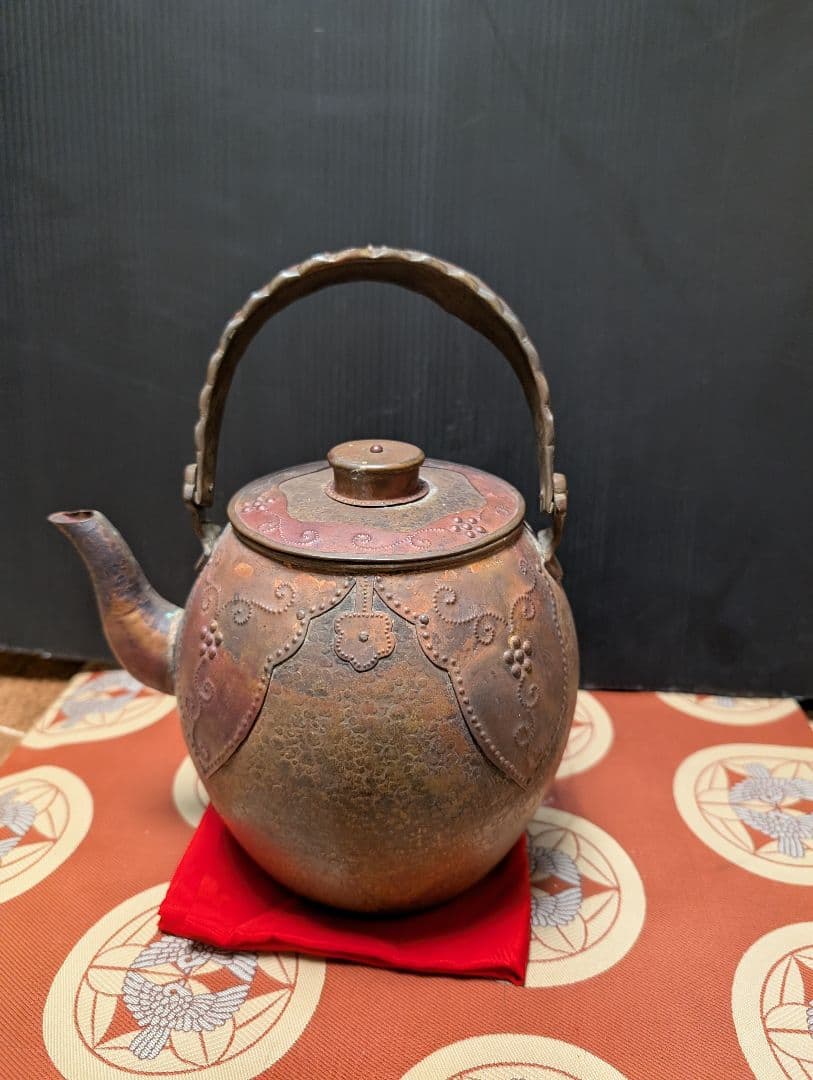 銅製装飾薬缶アンティック 約20cm貴重品