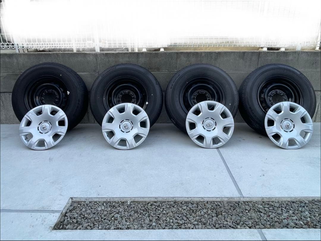 ハイエース　ブリヂストン 195/80R15 LT タイヤ ホイール セット4本