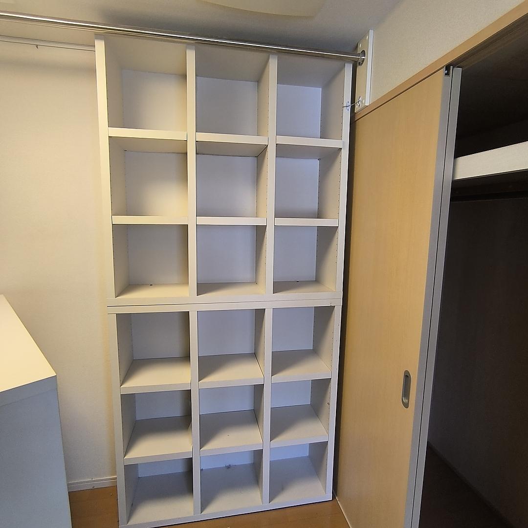 【2/20迄】110cm正方形 本棚 ナンバー② 3つ星素材 250サイズ送料込