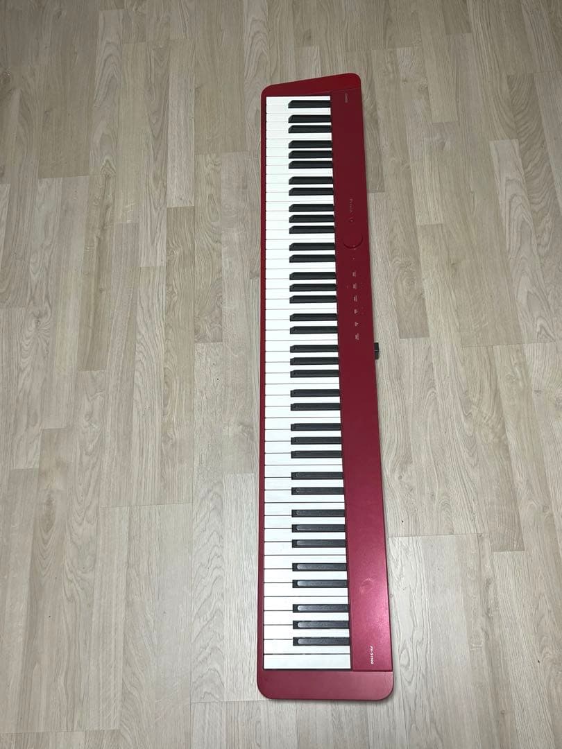 CASIO PX-S1100 電子ピアノ 赤 ブルートゥース 電源コード付き