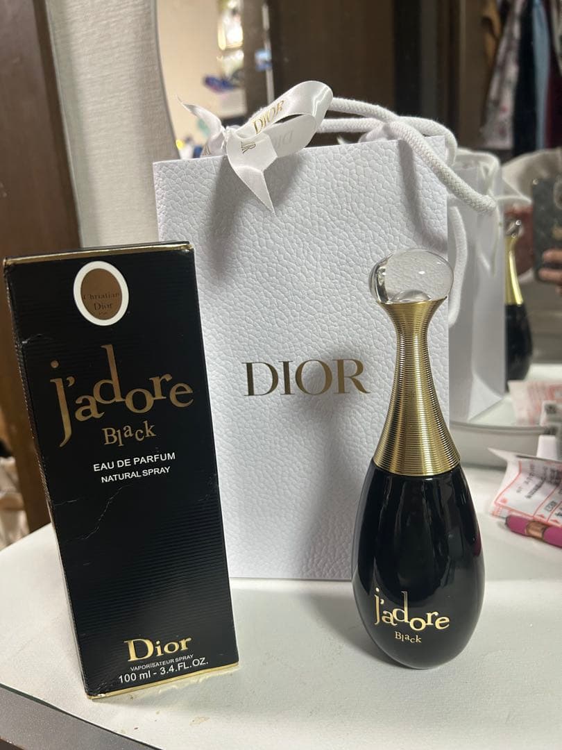 未使用袋付きDior jadore Black 100ml EDP