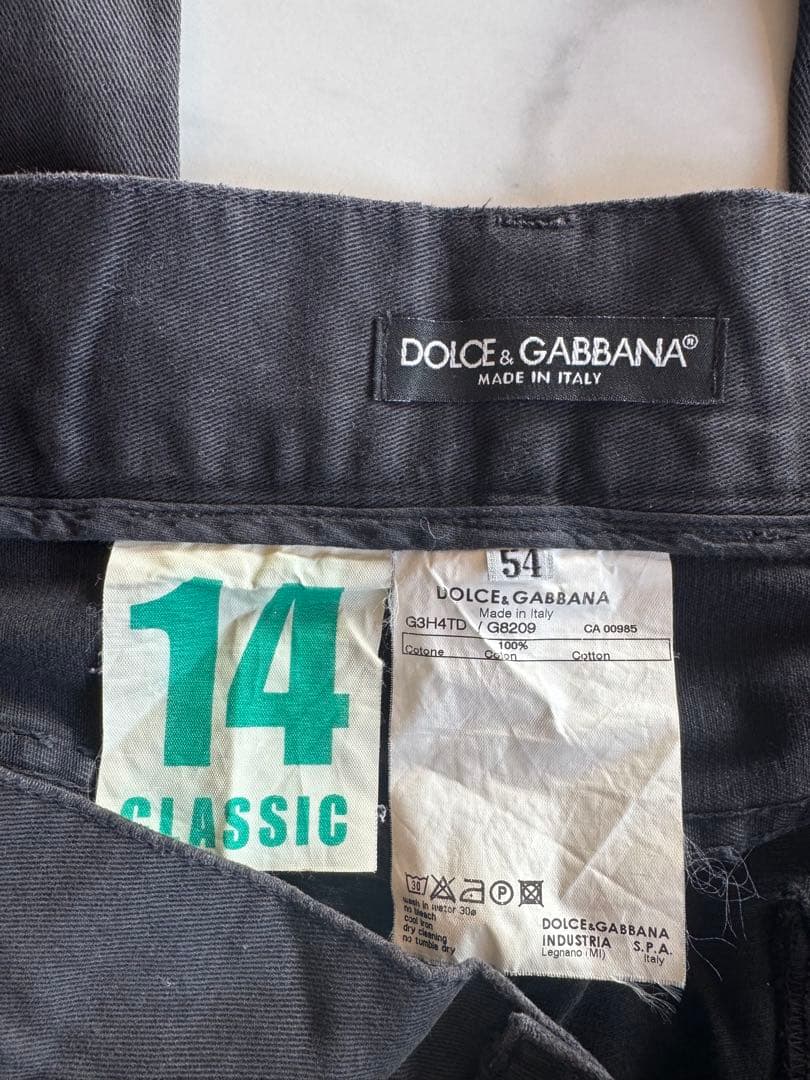 希少　ドルガバ　D&G クラッシュデニム　ダメージ　ロゴ　54 y2k