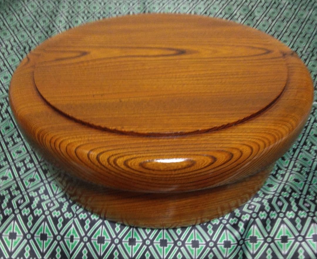 欅(けやき) 茶櫃 工芸品 新品未使用 昭和レトロ