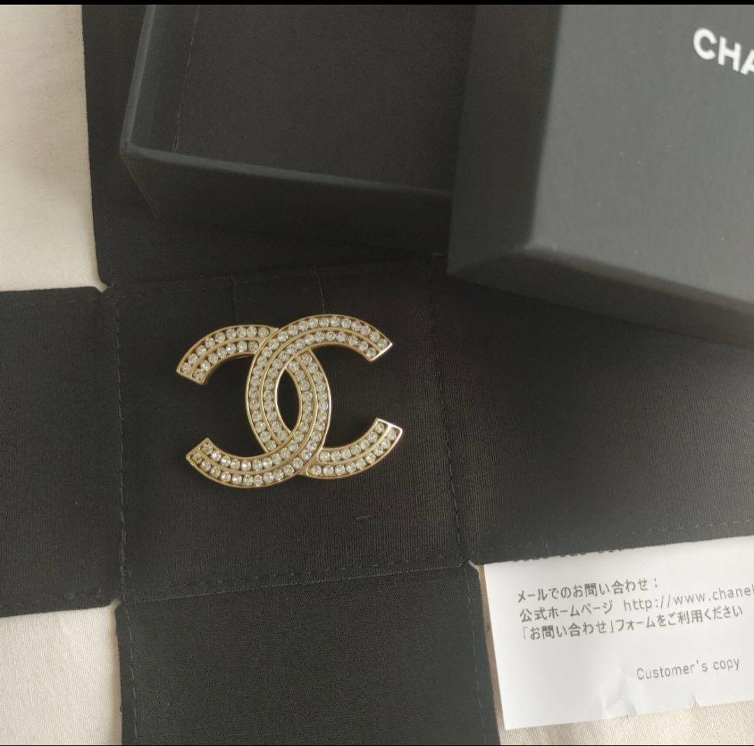 CHANEL CCロゴ ブローチ ゴールド