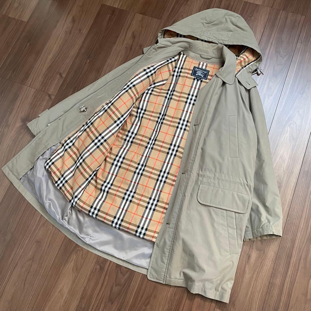 Burberry's★モッズコート★ライナー★ダウン★ノバチェック★オリーブ★L