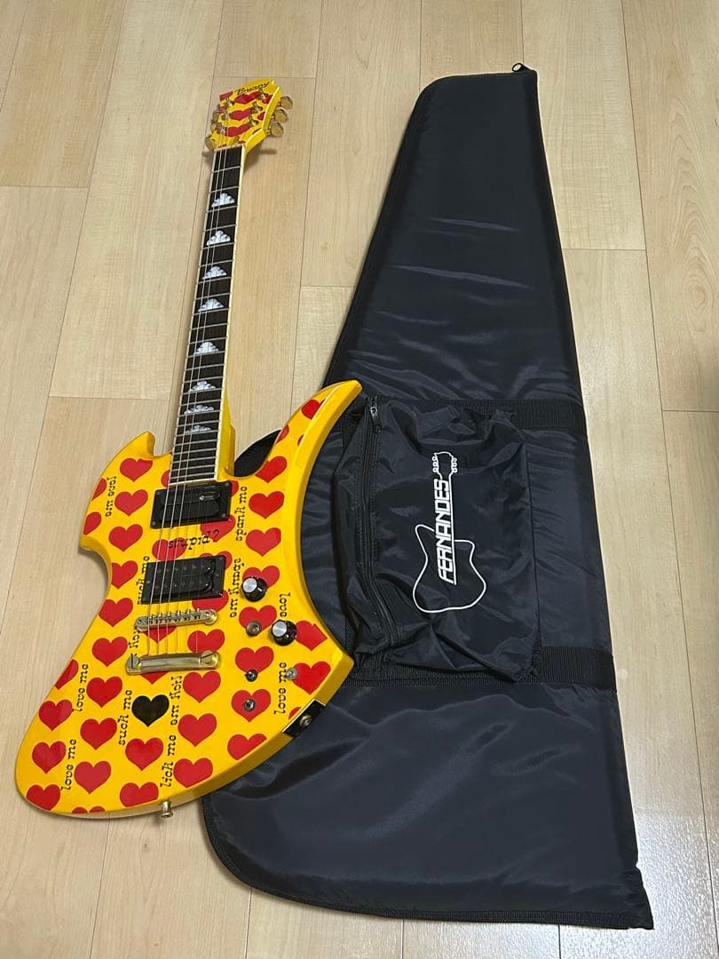 大幅値下げBurny MG-145／イエローハート／FERNANDES／hide