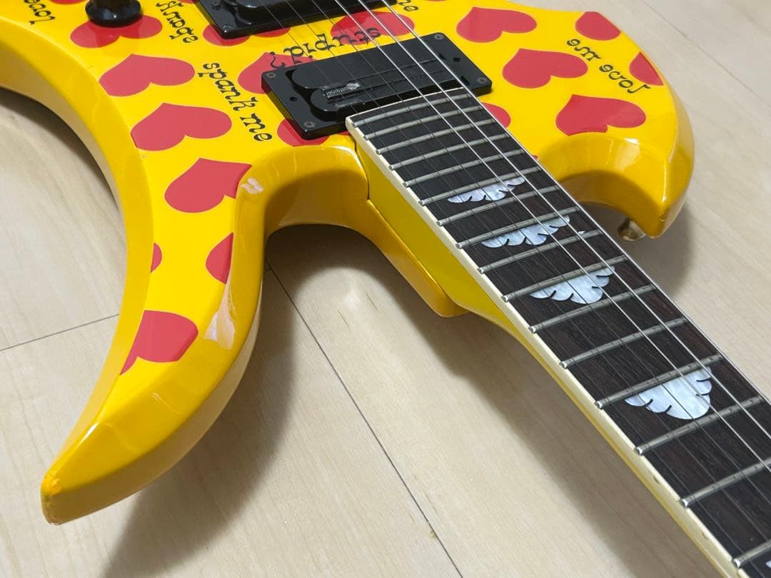 大幅値下げBurny MG-145／イエローハート／FERNANDES／hide