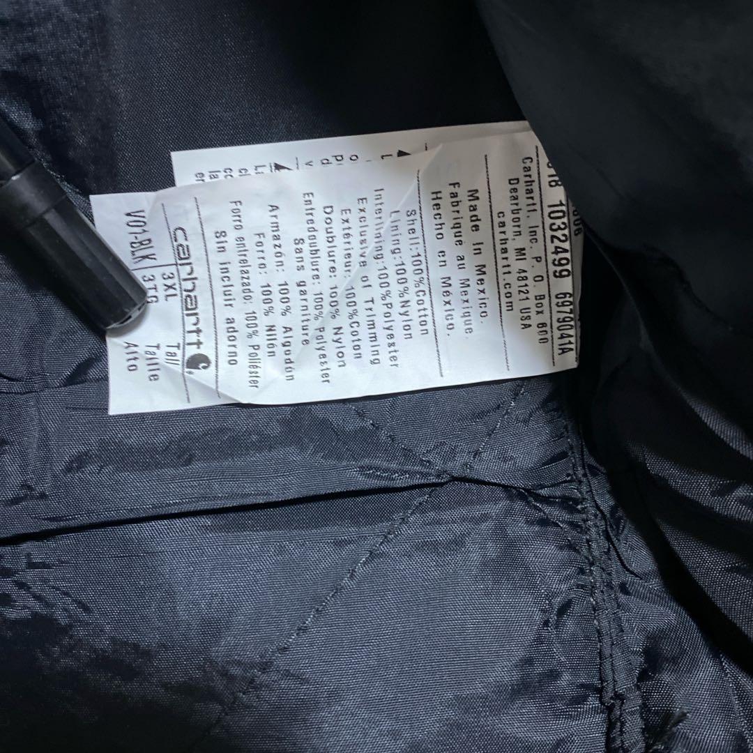 カーハート ダック キルティング ベスト ロゴ 3XL USA古着 アウター