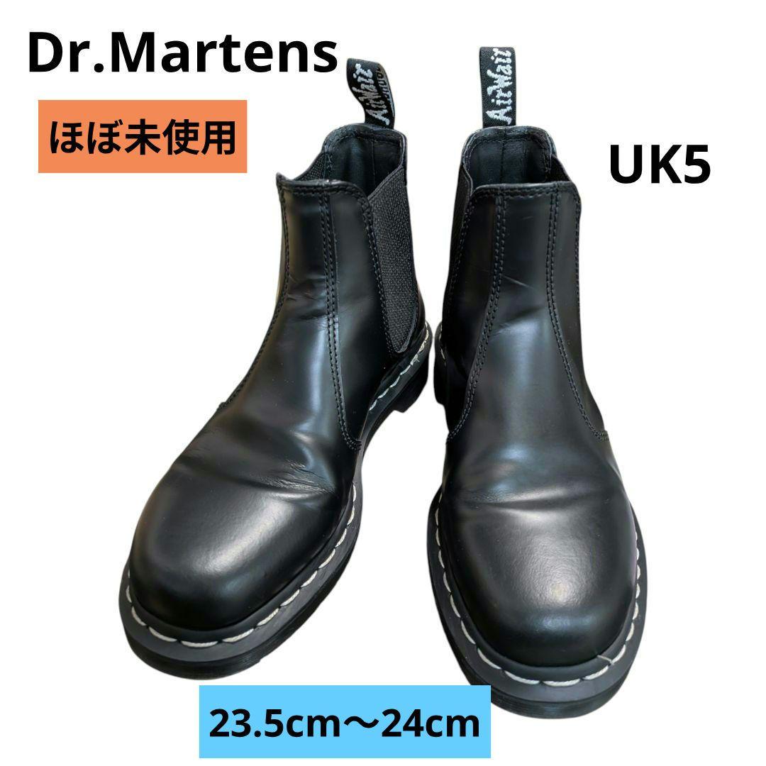 ドクターマーチン 2976 ホワイトステッチ サイドゴア チェルシーブーツUK5
