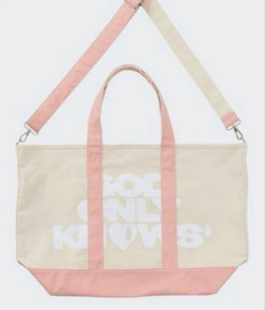GOD ONLY KNOWS TOTE BAG ピンク