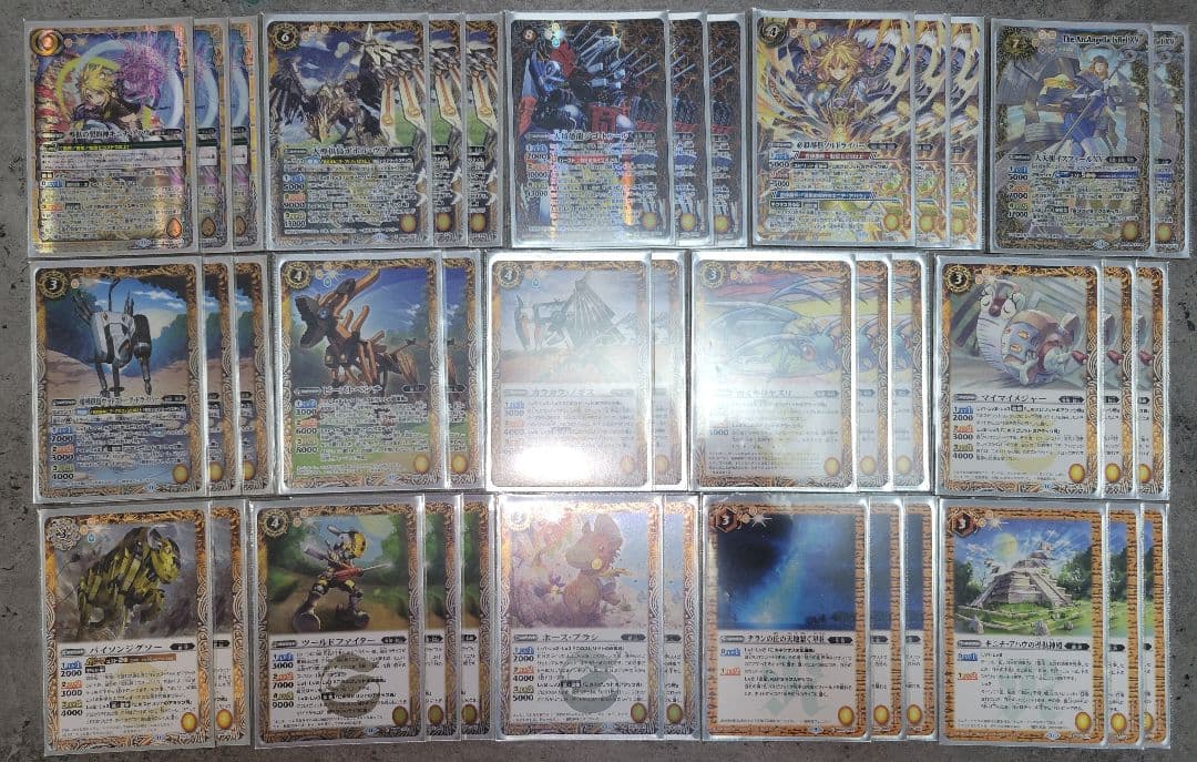 バトスピ キニチ・アハウデッキ＋デッキパーツ スリーブ付き