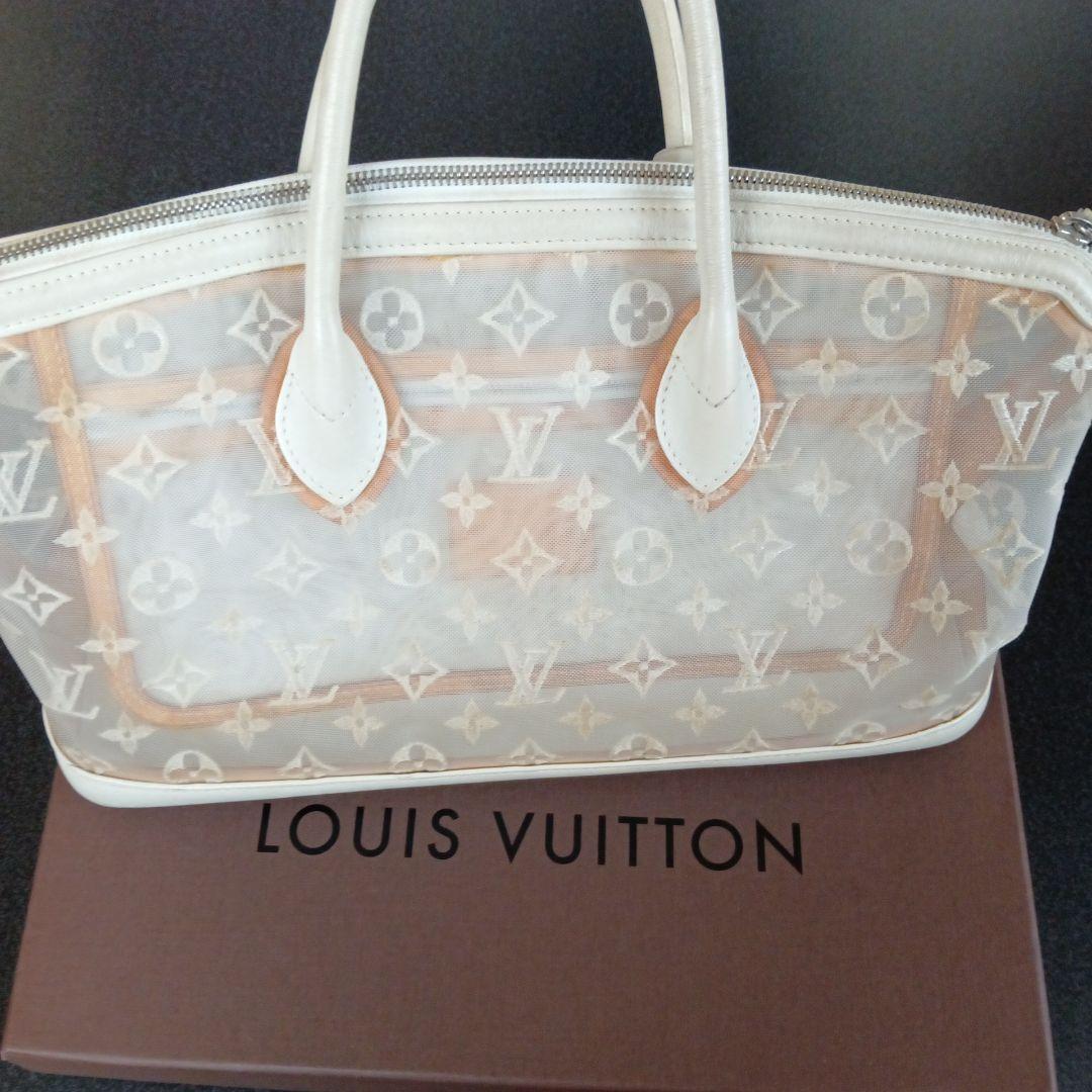 Louis Vuitton 　ロックイットバッグ　透明 　ロゴ入りメッシュ　夏