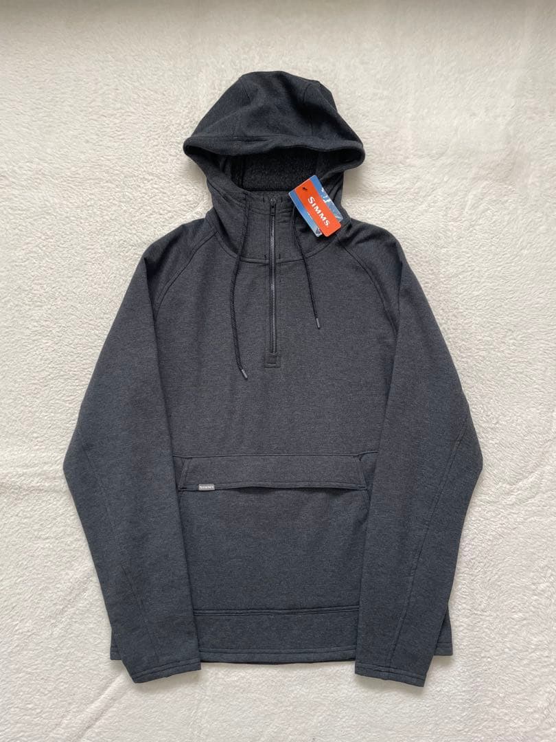 SIMMS シムスバーミリオンフーディー　ハーフジップパーカー　Mサイズ タグ付