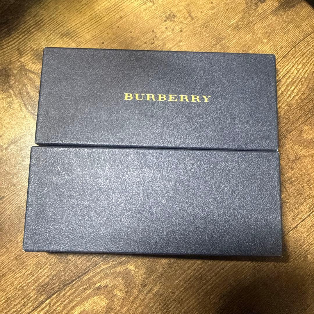 箱付 美品 バーバリー BURBERRY ペンケース 筆箱 赤 万年筆ケース