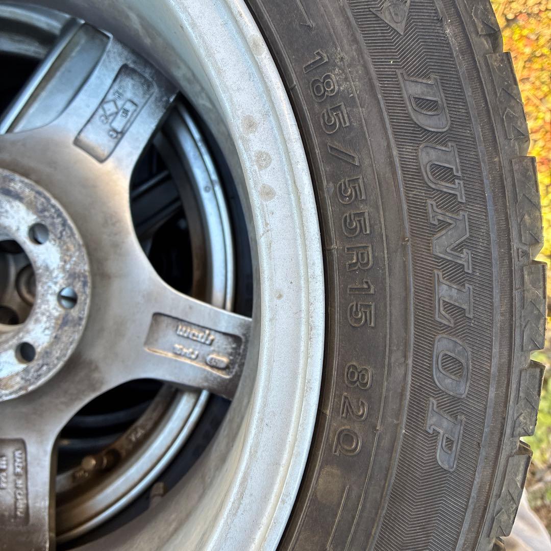 DUNLOP 185/55R15 タイヤ・ホイール4本セット スタッドレス