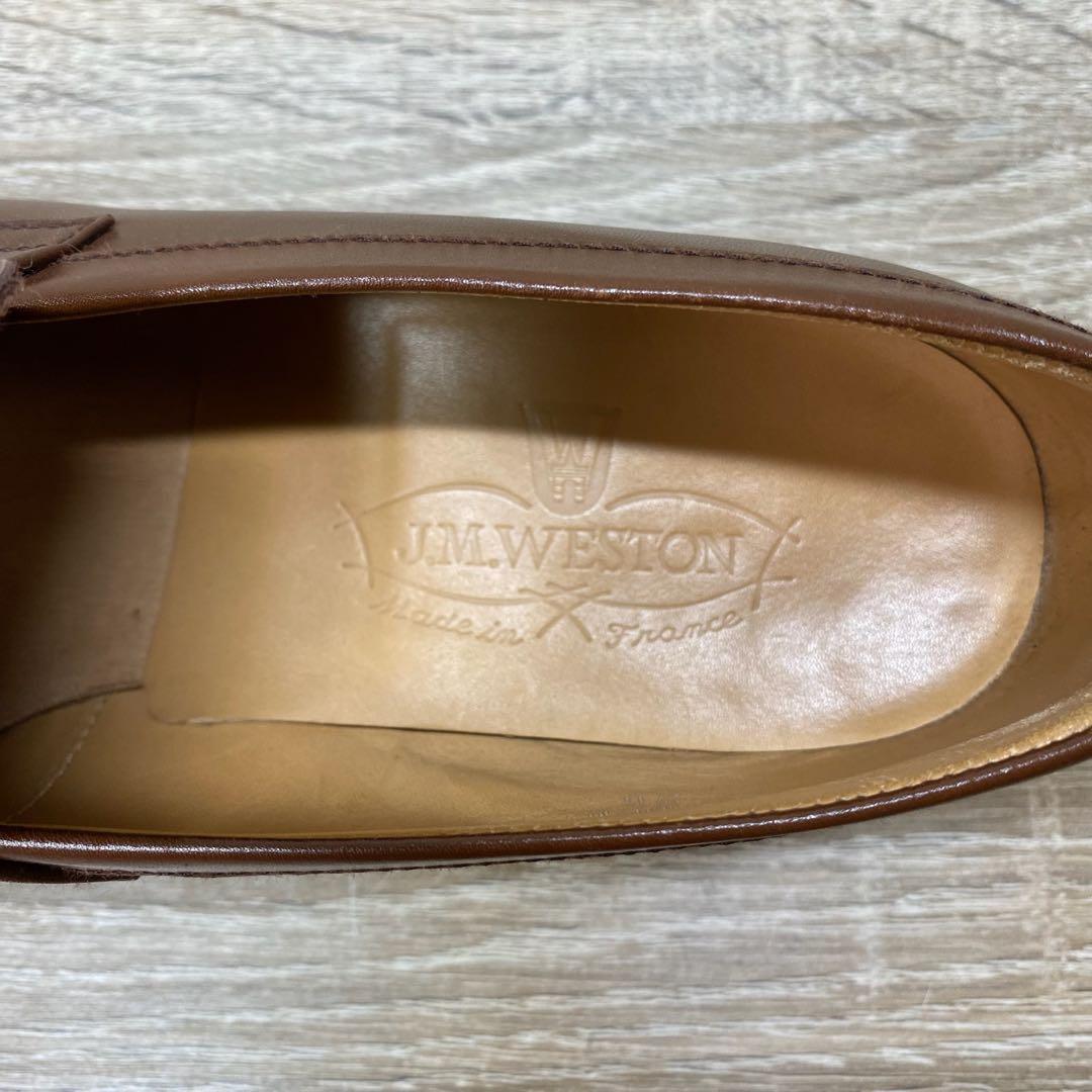 ジェイエムウエストン #180 シグネチャーローファー レザー ブラウン 2D