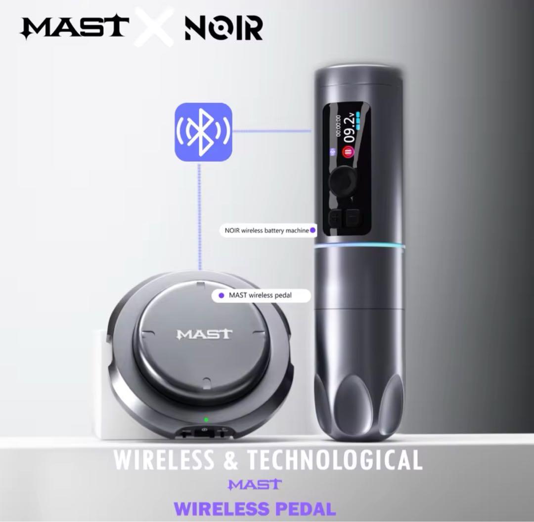 NOir タトゥー ワイヤレス マシン,Bluetooth,フットペダル,4.0