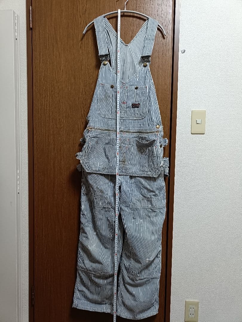 50s-60s BURLINGTON  ヒッコリー エプロンオーバーオール