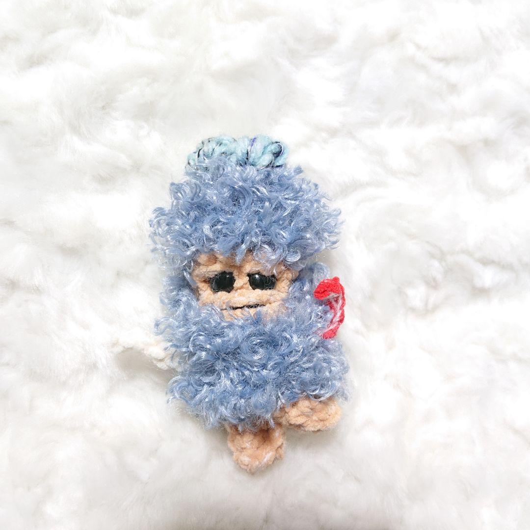 250.もこもこひつじ　マンドラゴラのあみぐるみ