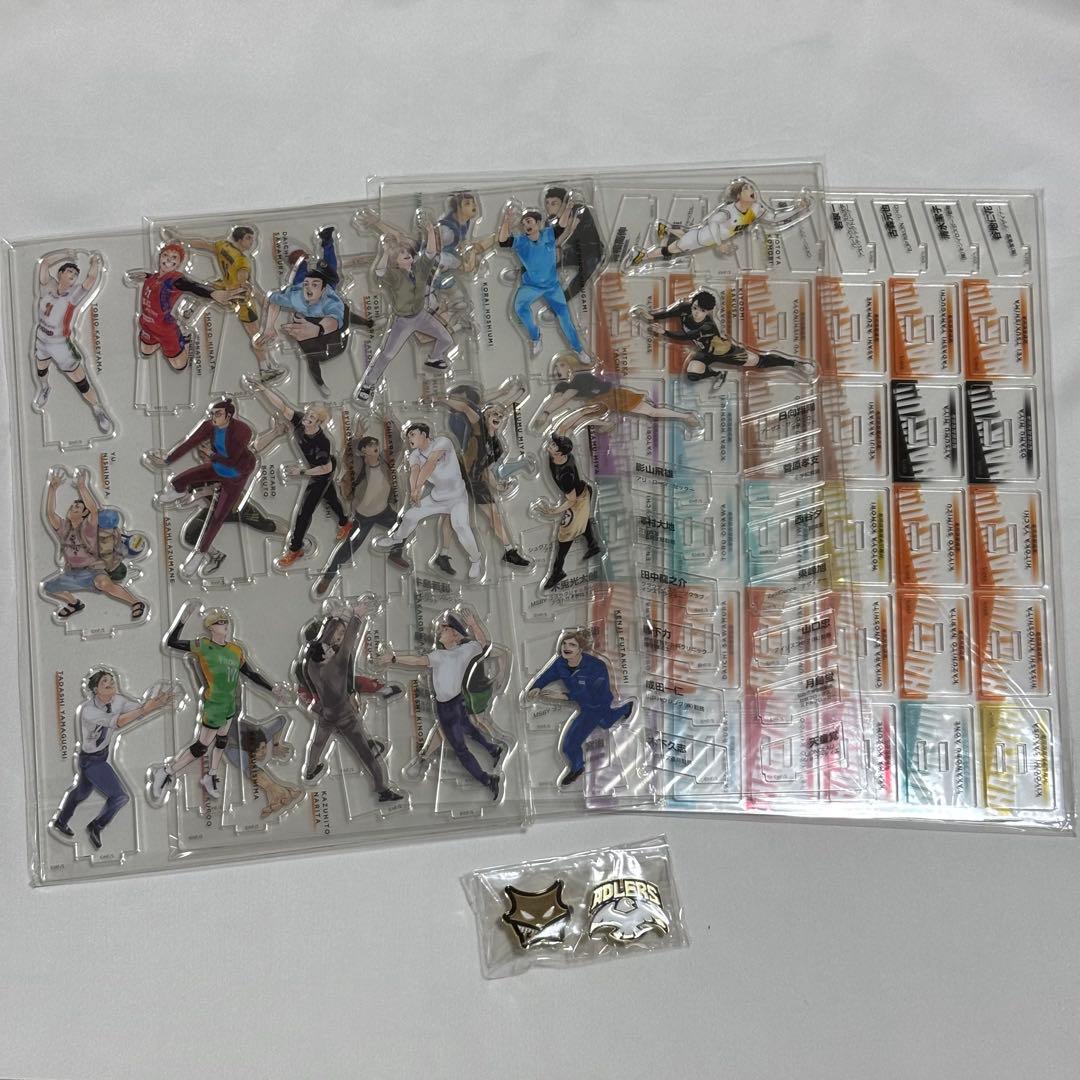 ハイキュー 10thクロニクル アクリルフィギュア30体 ピンズ2個