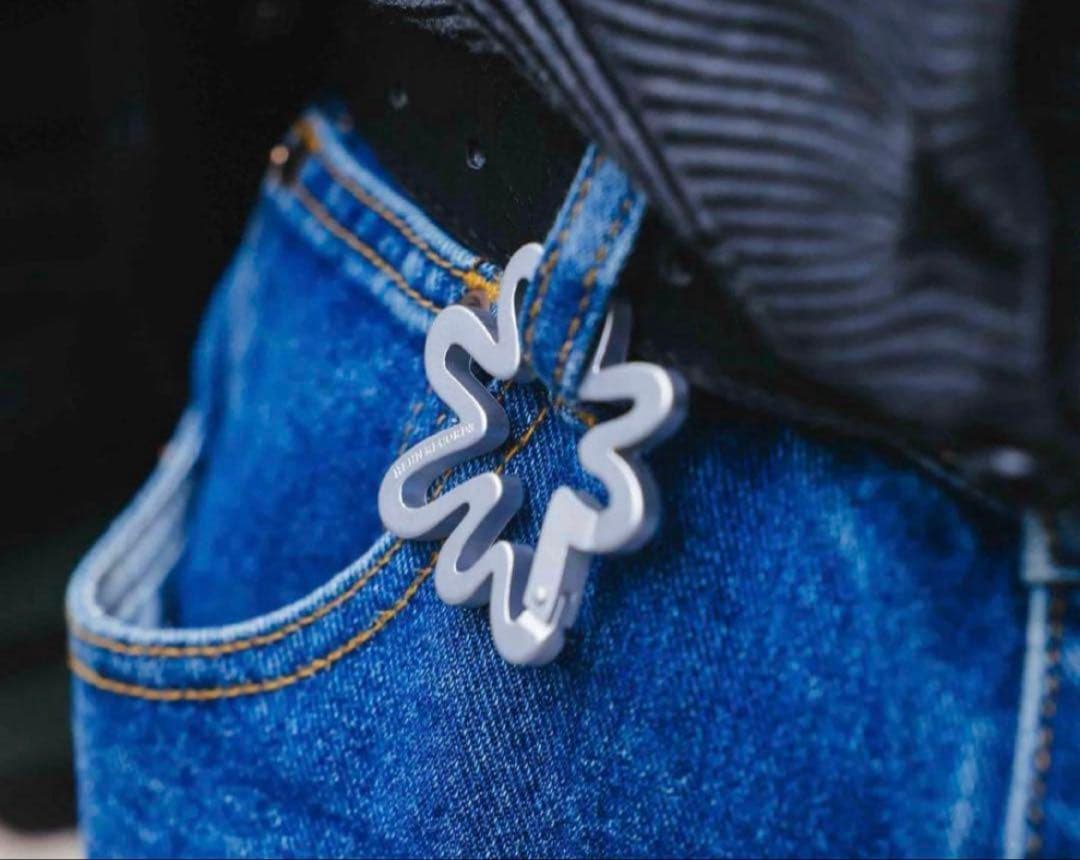 本日限定値下げ！藤井風　花カラビナ　オレンジ