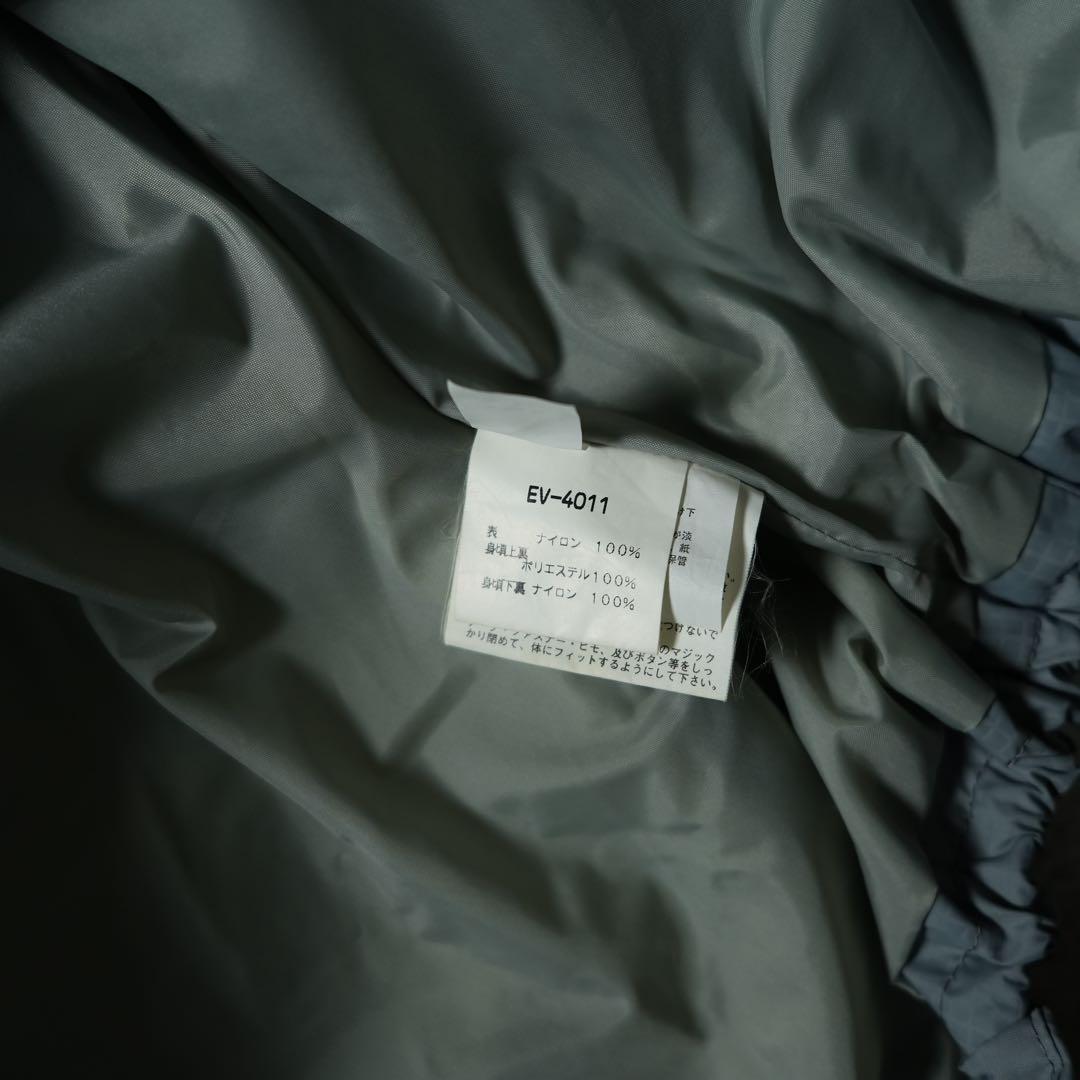 y2k ナイロンシェルジャケットシルバー テック系 archive 00s