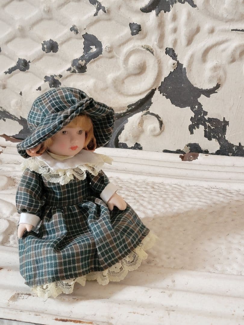 新品未使用　デッドストックヴィンテージ　ビスクドール　ミニョネット　２体セット