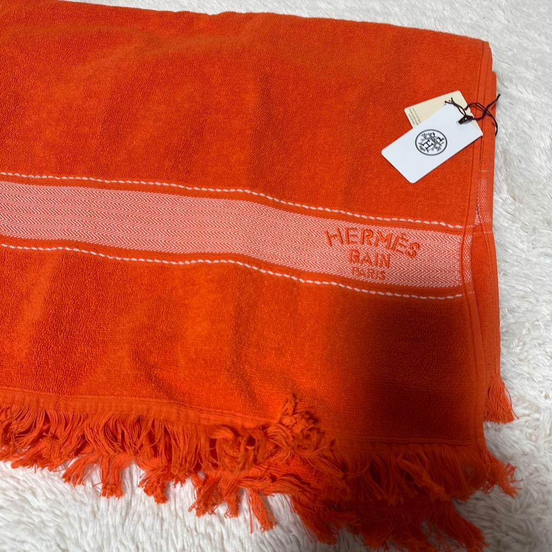 未使用 HERMES BAIN　ヨッティング　ビーチタオル　PM　大判タオル