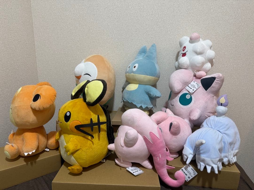 ポケモン ぬいぐるみ 9体セット ポケピース　ゴンベ、デデンネ、プリン他