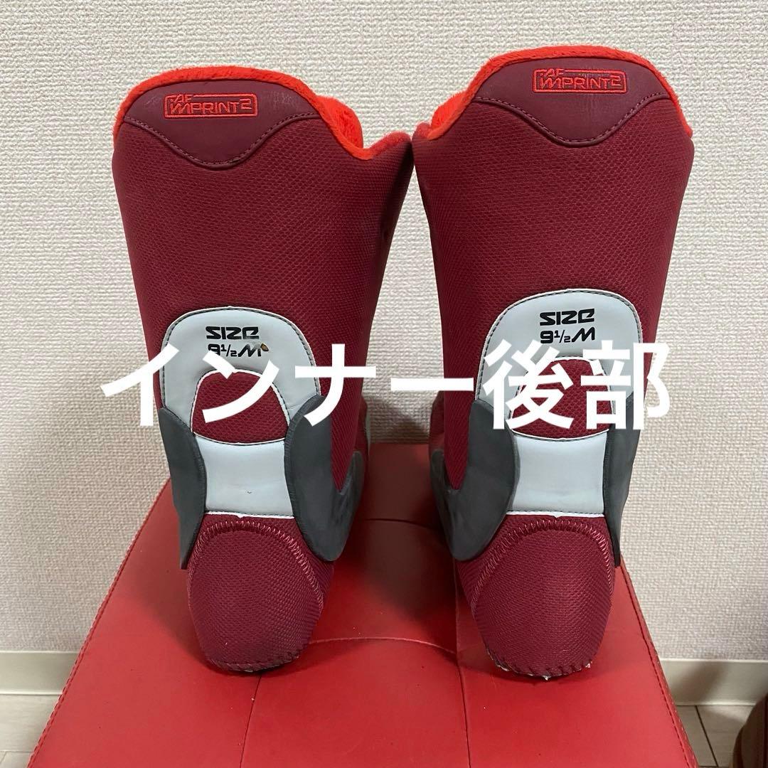 Burton 27.5 スノボブーツ　RULER レッド　クイックレース