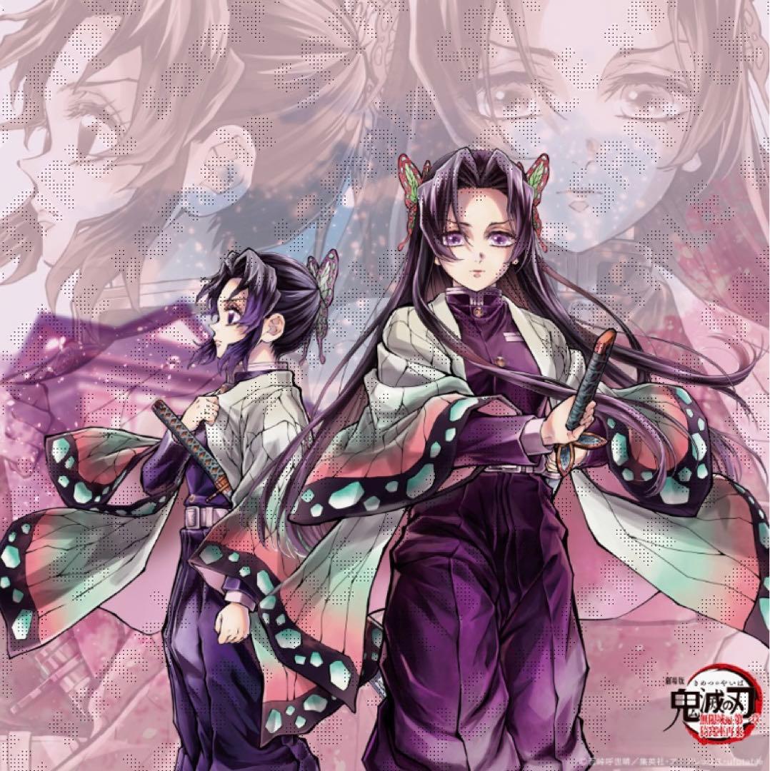 鬼滅の刃 「繋ぐ」描き下ろしイラスト ビッグポスター　しのぶとカナエ　2点セット