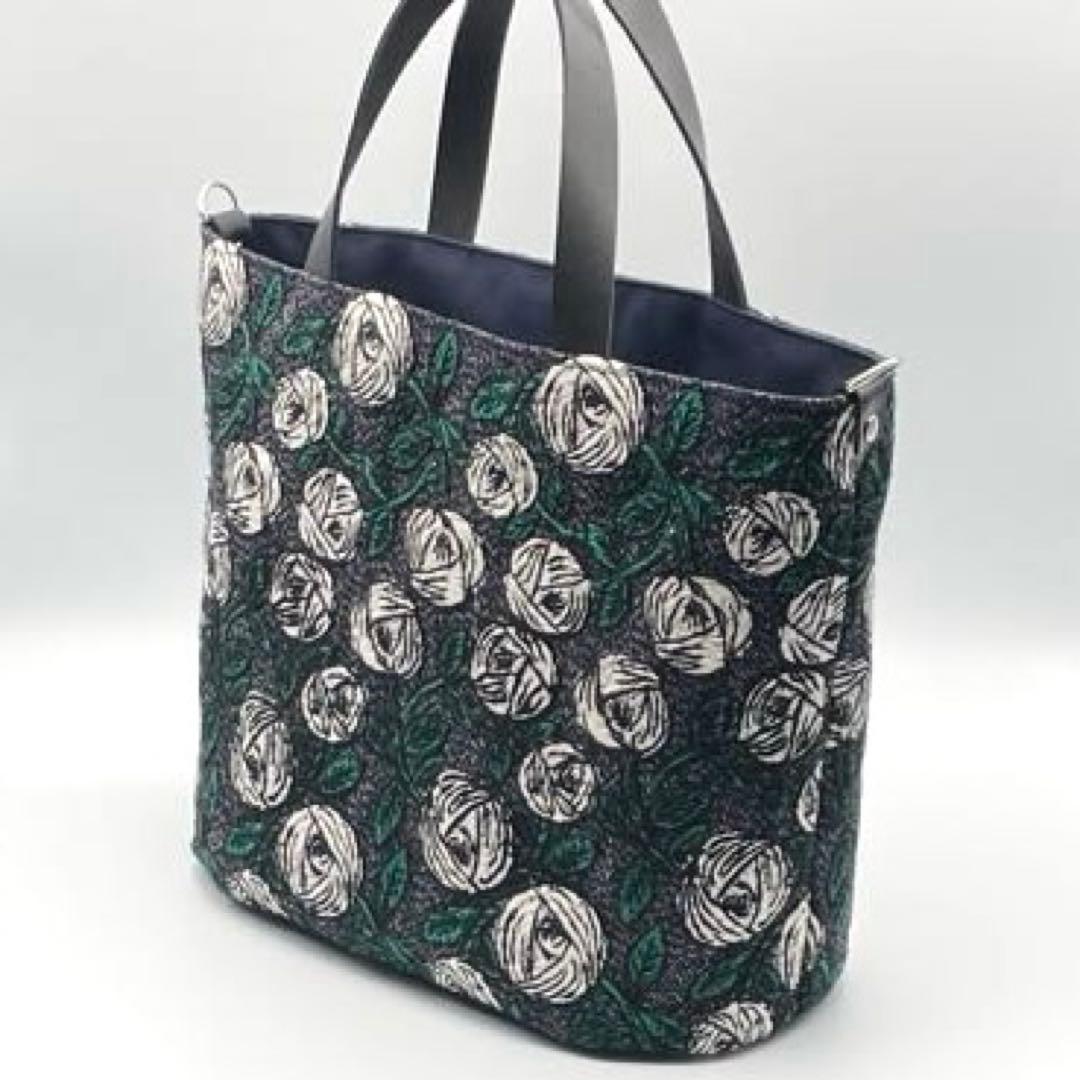 ㊼ミナペルホネン*rosy トートバッグ ハンドメイド