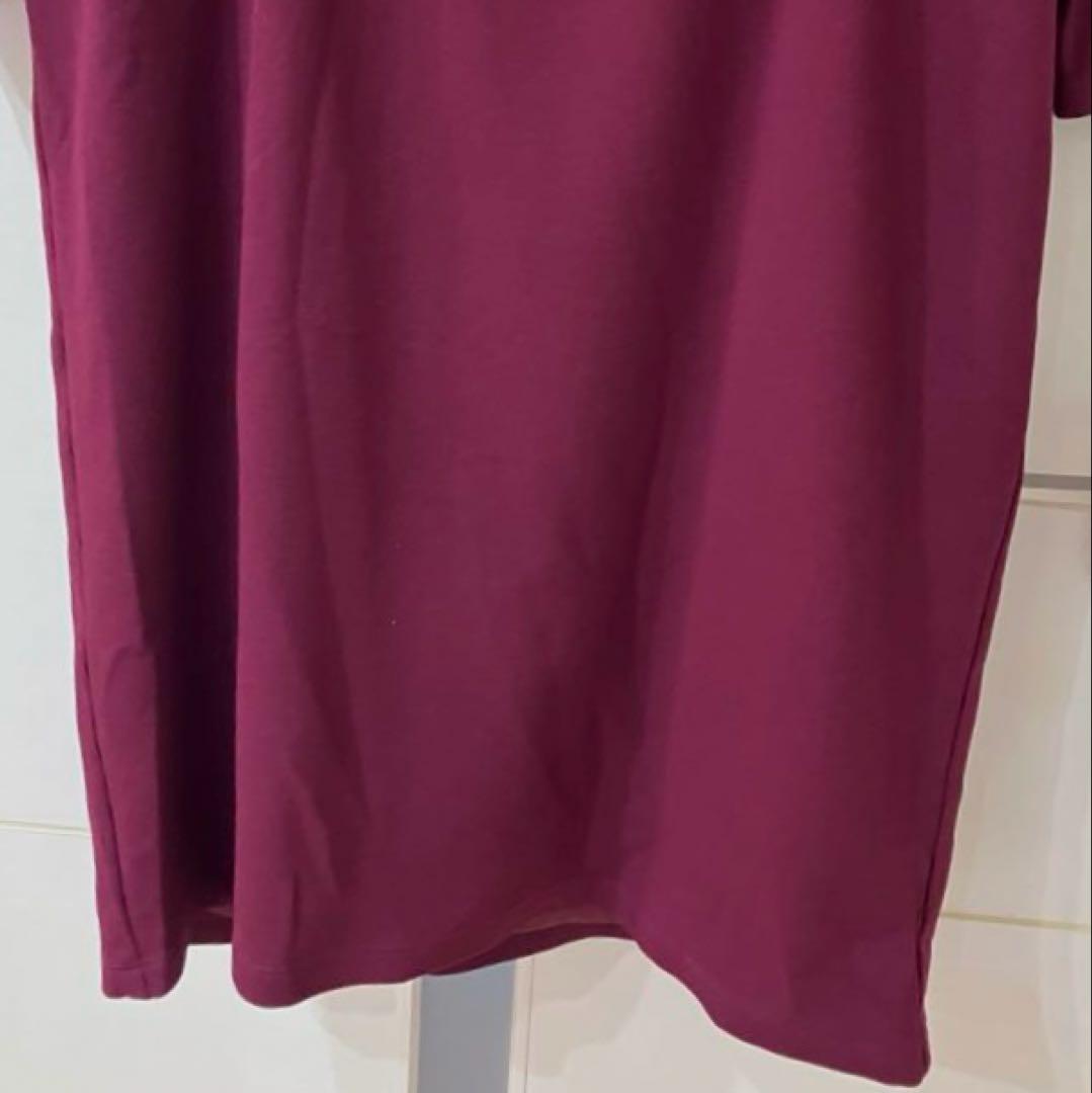 【美品】kay me カシュクール 13号 膝丈ワンピース 日本製 ワッフル